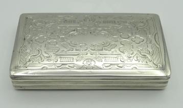Tabaksdoos, Hollands antiek zilver, 165,00 euro. beschikbaar voor biedingen