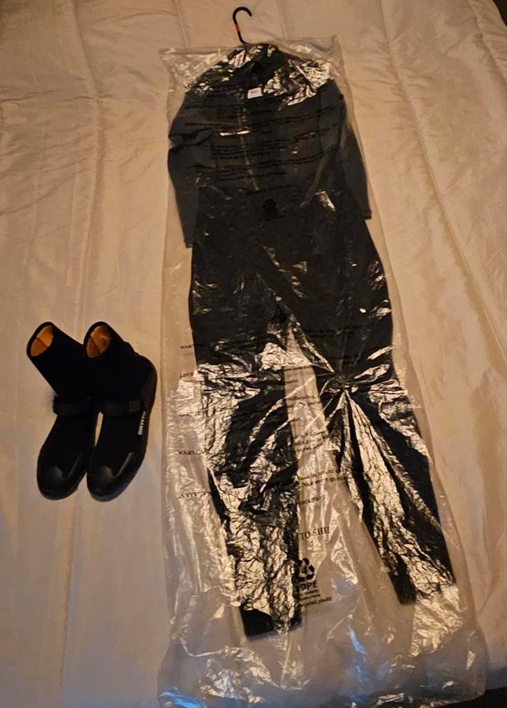 O’Neill wetsuit + Mystic neopreenschoenen maat L/43 NIEUW!, Watersport en Boten, Watersportkleding, Nieuw, Wetsuit, Ophalen