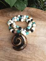 handgeknoopte edelsteen ketting, Sieraden, Tassen en Uiterlijk, Kettingen, Verzenden, Nieuw, Steen of Mineraal