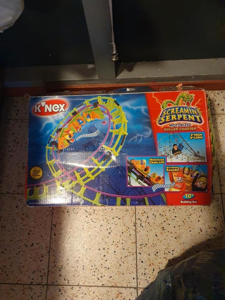 KNEX Achtbaan - Screamin' Serpent Coaster, Kinderen en Baby's, Speelgoed | Duplo en Lego, Gebruikt, Complete set, Ophalen of Verzenden