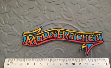 Molly Hatchet shaped logo patch m10 southern rock beschikbaar voor biedingen