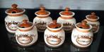 7 Voorraadpotjes - Zenith - Handbeschilderd- 1960, Antiek en Kunst, Ophalen