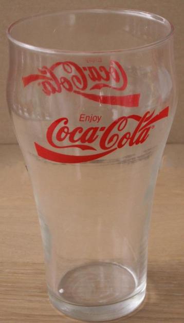 Groot Coca Cola glas met 2x rood Coca-Cola logo Enjoy  beschikbaar voor biedingen