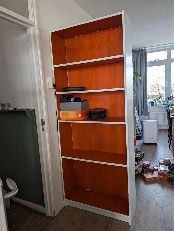 Ikea Billy boekenkast geverfd, Huis en Inrichting, Kasten | Boekenkasten, Gebruikt, 50 tot 100 cm, 200 cm of meer, 25 tot 50 cm