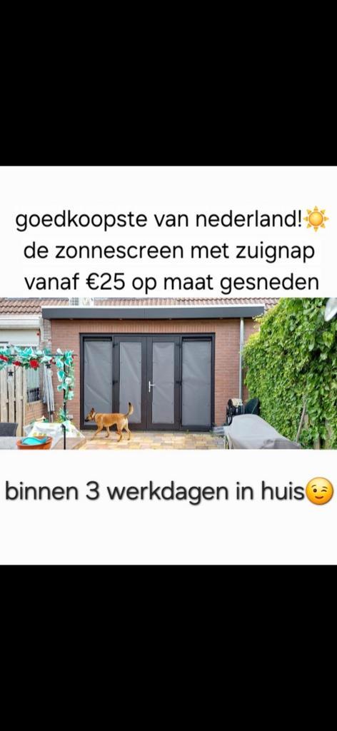 Zonnescreens met zuignap nergens goedkoper!, Tuin en Terras, Schaduwdoeken, Zo goed als nieuw, Ophalen