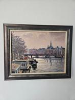 Louis Visser - Amstel met oud gemeentehuis in Amsterdam, Ophalen of Verzenden