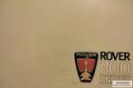 Handboek Rover 200 series 213, 213S, 213SE & Vanden Plas, Ophalen of Verzenden