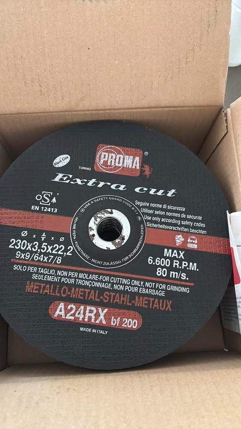 Doorslijpschijf metaal 230x22.23x3.0. Proma extra Cut, Doe-het-zelf en Verbouw, Metalen, Nieuw, IJzer, Ophalen
