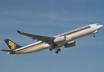 Singapore Airlines Airbus A330-300 ansichtkaart, Verzamelen, Luchtvaart en Vliegtuigspotten, Ophalen of Verzenden, Nieuw, Kaart, Foto of Prent