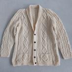 Prachtig handgebreid 100% wollen iers aran vest, Kleding | Dames, Truien en Vesten, Iers aran, Verzenden, Zo goed als nieuw, Maat 42/44 (L)