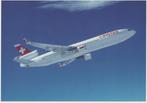 Swiss MD-11 ansichtkaart (airline issue), Verzamelen, Luchtvaart en Vliegtuigspotten, Ophalen of Verzenden, Nieuw, Kaart, Foto of Prent