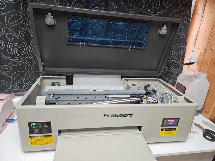 DTF Printer Erasmart + Folie, Inkt, Onderdelen, Computers en Software, Printers, Gebruikt, Printer, Inkjetprinter, Kleur printen
