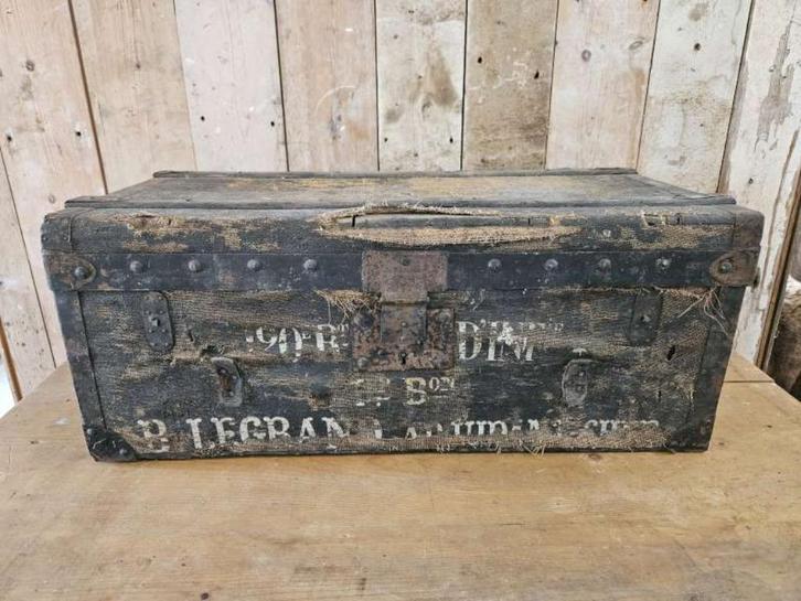 oude kist ``WOONWINKEL RUSTIEK``, Antiek en Kunst, Curiosa en Brocante, Ophalen of Verzenden