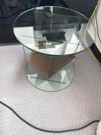 Glazen Bijzettafel Rond Design van Helderr, Minder dan 55 cm, Gebruikt, Rond, Glas