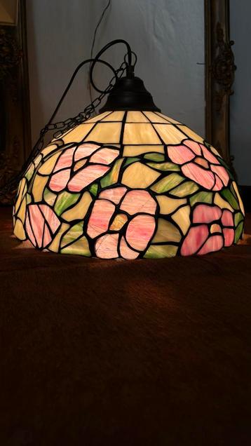 Tiffany Stijl Hanglamp - Glas in Lood beschikbaar voor biedingen