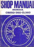 Honda CB250 CB360 CL360 shop manual werkplaatsboek, Ophalen of Verzenden, Honda
