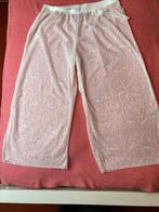 NIEUW broek wit semi-transparant strand cover-up maat 50-52, Wit, Maat 46/48 (XL) of groter, Nieuw, Ophalen of Verzenden