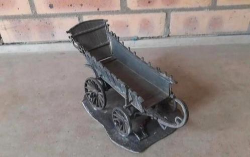 Antieke tinnen boerderij paard en wagen, jaar 1903, Antiek en Kunst, Antiek | Tin, Ophalen of Verzenden