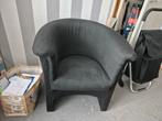 Mooie zwarte kuipstoel, Huis en Inrichting, Stoelen, Ophalen, Gebruikt, Stof, Modern