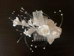 Haaraccessoire voor de bruid, met kleine roosjes/pareltjes, Wit, Ophalen of Verzenden, Accessoires, De Witte Markies