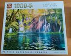 King Puzzel Plitvice Watervallen, 1000 stukjes, Ophalen of Verzenden, 500 t/m 1500 stukjes, Zo goed als nieuw, Legpuzzel