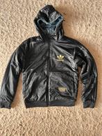 Adidas Chile 62 Winterjas Zwart/Goud M/L Vintage, Maat 52/54 (L), Zwart, Ophalen of Verzenden, Adidas