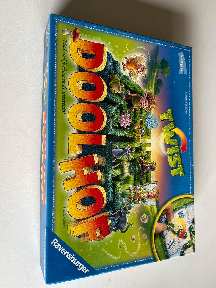 Twist Doolhof - Leuk familiespel!, Hobby en Vrije tijd, Gezelschapsspellen | Bordspellen, Zo goed als nieuw, Drie of vier spelers