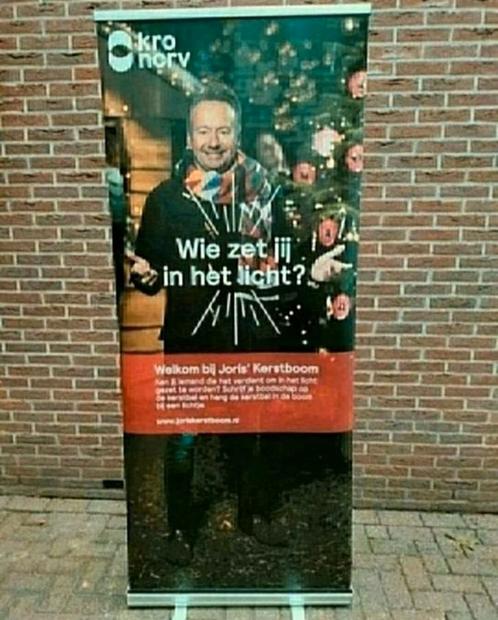 Joris,Kerst, Televisie,Banner,reclame,KRO,NCRV,Joris Linssen, Verzamelen, Merken en Reclamevoorwerpen, Zo goed als nieuw, Overige typen