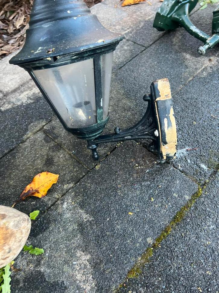 Oude Wandlamp - Opknapper, Tuin en Terras, Buitenverlichting, Gebruikt, Wandlamp, IJzer, Minder dan 50 watt, Netvoeding, Ophalen of Verzenden