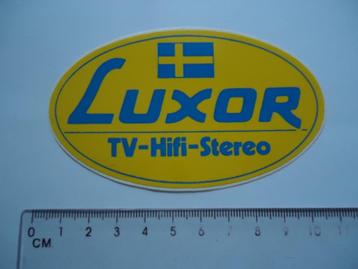 sticker oud LUXOR tv hifi stereo zweden motala nokia retro beschikbaar voor biedingen