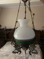 Olie hanglamp, Huis en Inrichting, Lampen | Hanglampen, Ophalen, Gebruikt, Glas, Minder dan 50 cm