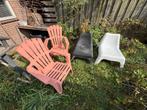 4 tuinstoelen, Tuin en Terras, Ophalen, Gebruikt, Kunststof