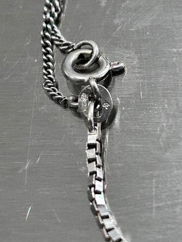 750 18kt gouden witgoud ketting met veiligheidsslot italie beschikbaar voor biedingen