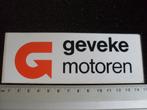 sticker geveke motoren logo, Verzamelen, Verzenden, Zo goed als nieuw, Bedrijf of Vereniging