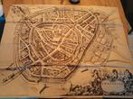 antieke grote kaart van Amersfoort Amisfurtum, Antiek en Kunst, Kunst | Etsen en Gravures, Ophalen of Verzenden