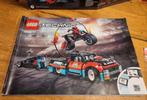 Lego Technic 42106 Stunt Show Truck & Bike, Ophalen of Verzenden, Gebruikt, Complete set, Lego