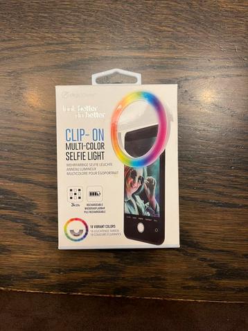 Clip on! multicolor selfie light beschikbaar voor biedingen