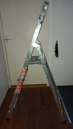 Altrex huishoudtrap 4 treden double decker., Ophalen, Gebruikt, Trap, Opvouwbaar of Inschuifbaar