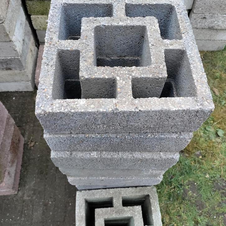 Muur,Patio,Sierstenen,Pario,Patioblokken,Romano,tuin,hek, Tuin en Terras, Tegels en Klinkers, Gebruikt, Overige typen, Overige materialen