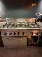 Professioneel 6-pits gasfornuis met oven, Ophalen, Gebruikt, 60 cm of meer, Gas