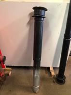 Dakdoorvoer dubbelwandig aluminium 100mm met givegkap, Doe-het-zelf en Verbouw, Afvoer, Gebruikt, Aluminium, Ophalen of Verzenden