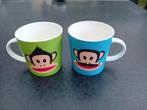 2 x originele grote PAUL FRANK mok / groen en blauw / mug, Ophalen of Verzenden, Zo goed als nieuw, Overige stijlen, Kop(pen) en/of Schotel(s)