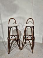 2 vintage bamboe barkrukken tiki design, Huis en Inrichting, Barkrukken, Ophalen, Gebruikt, Onbekend, Onbekend