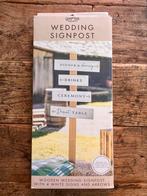 Bruiloft wedding signpost bewegwijzering, Ophalen of Verzenden, Zo goed als nieuw, Versiering, Geboorte of Huwelijk