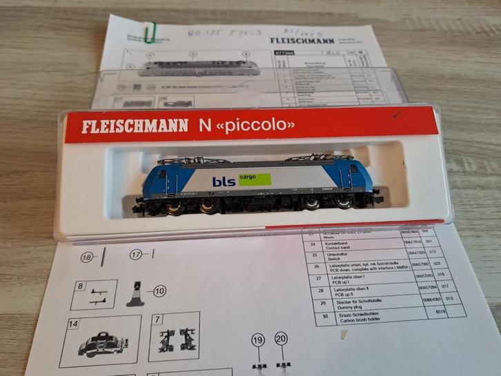 Fleischmann 877386 BR 185 / Re485 BLS N-spoor, Hobby en Vrije tijd, Modeltreinen | H0, Zo goed als nieuw, Locomotief, Gelijkstroom