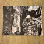 Canvas abstract zwart-grijs - 100x75 cm, Huis en Inrichting, Woonaccessoires | Schilderijen, Tekeningen en Foto's, Oorspronkelijke maker