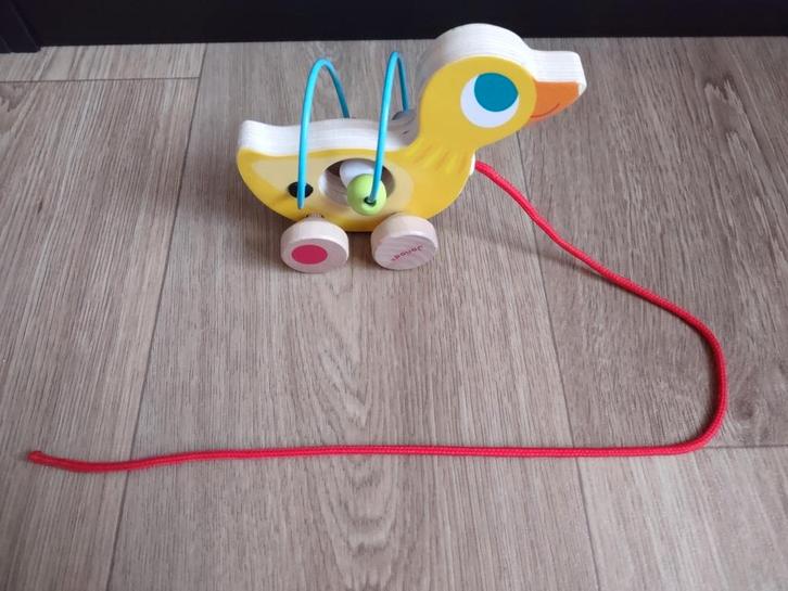 Houten loopeend van Janod, Kinderen en Baby's, Speelgoed | Houten speelgoed, Gebruikt, Rij- of Hobbelspeelgoed, Ophalen of Verzenden