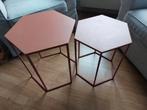 Hexagon bijzettafels 2 maten, Ophalen, Minder dan 45 cm, Minder dan 55 cm, Rond