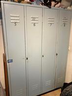 Gratis ophalen: Lockerkast met 4 lockerkasten, Ophalen, Gebruikt, Originele high school lockerkast