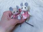 Baby tweeling muisjes van viltwol - 7cm - muizenhuis  blythe, Verzenden, Nieuw